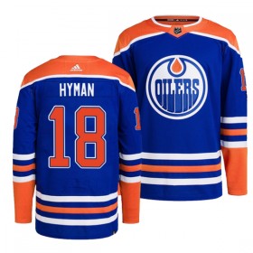 Miesten NHL Edmonton Oilers Pelipaita Zach Hyman 18 Adidas Sininen Authentic